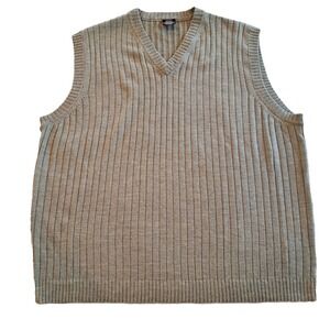 Nike Golf 100% Merino‎ Wool Vest Men's Size L Large Sage Green Thin Lightweight